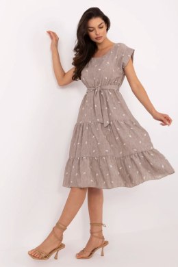 Sukienka damska letnia Model DHJ-SK-13583.18 Dark Beige - Italy Moda
