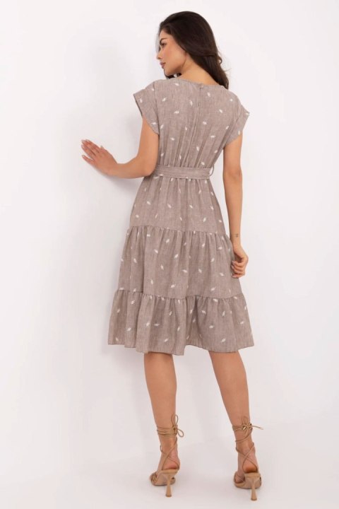 Sukienka damska letnia Model DHJ-SK-13583.18 Dark Beige - Italy Moda Sukienka damska letnia Model DHJ-SK-13583.18 Dark Beige - Italy Moda