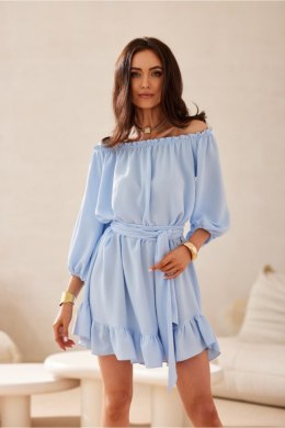 Sukienka damska Model Giulia BLE SUK0523 Błękit - Roco Fashion