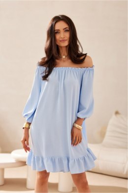 Sukienka damska Model Giulia BLE SUK0523 Błękit - Roco Fashion
