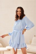 Sukienka damska Model Giulia BLE SUK0523 Błękit - Roco Fashion