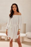 Sukienka damska Model Giulia EKR SUK0523 Ecru - Roco Fashion