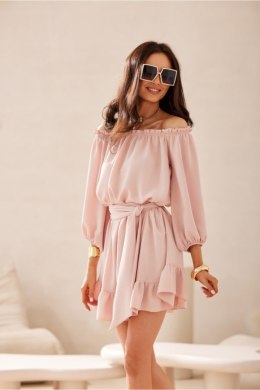 Sukienka damska Model Giulia PRO SUK0523 Pink - Roco Fashion