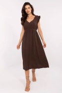 Sukienka damska muślinowa Model MI-SK-122126.77 Brown - Italy Moda