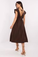 Sukienka damska muślinowa Model MI-SK-122126.77 Brown - Italy Moda