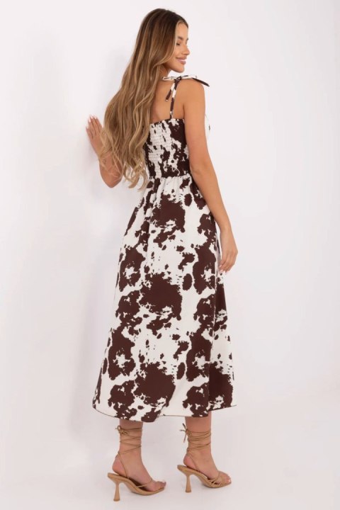 Sukienka damska Model MI-SK-23817-10.78 Brown - Italy Moda Sukienka damska Model MI-SK-23817-10.78 Brown - Italy Moda