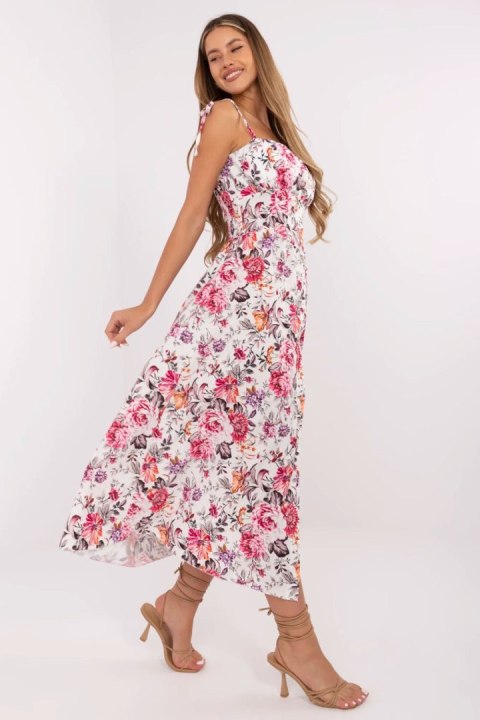 Sukienka damska Model MI-SK-23817-12.95 White/Pink - Italy Moda Sukienka damska Model MI-SK-23817-12.95 White/Pink - Italy Moda