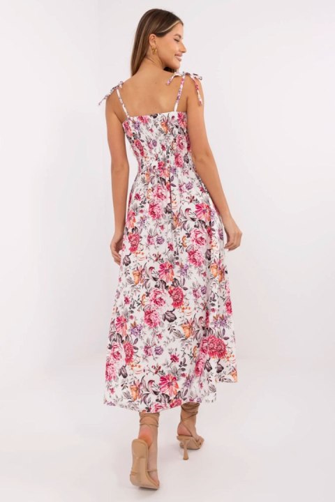 Sukienka damska Model MI-SK-23817-12.95 White/Pink - Italy Moda Sukienka damska Model MI-SK-23817-12.95 White/Pink - Italy Moda