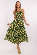 Sukienka damska Model MI-SK-23817.40 Black/Yellow - Italy Moda