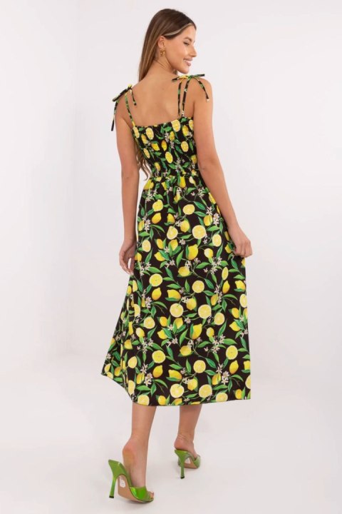 Sukienka damska Model MI-SK-23817.40 Black/Yellow - Italy Moda Sukienka damska Model MI-SK-23817.40 Black/Yellow - Italy Moda