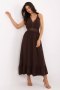 Sukienka damksa midi Model MI-SK-88573.83 Dark Brown - Italy Moda
