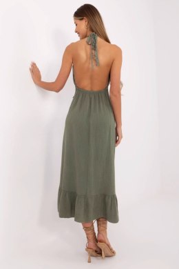 Sukienka damska midi Model MI-SK-88573.83 Khaki - Italy Moda
