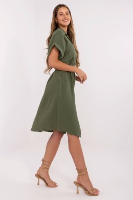Sukienka damska muślinowa Model MI-SK-A2494.99 Khaki - Italy Moda