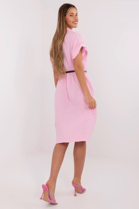 Sukienka damska muślinowa Model MI-SK-A2494.99 Light Pink - Italy Moda Sukienka damska muślinowa Model MI-SK-A2494.99 Light Pink - Italy Moda