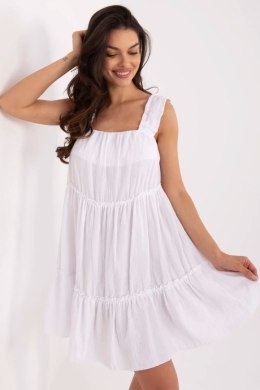 Sukienka damska muślinowa Model MI-SK-A5036.78 White - Italy Moda