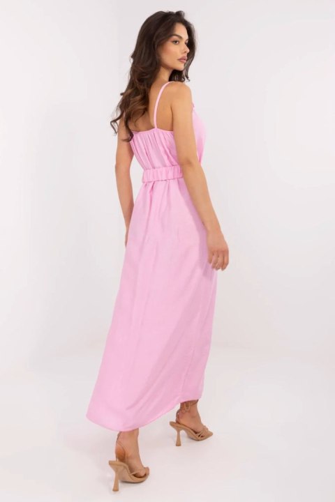 Sukienka damska maxi Model MI-SK-A6401.00 różowa pink - Italy Moda Sukienka damska maxi Model MI-SK-A6401.00 różowa pink - Italy Moda