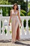 Sukienka damska Model Salma BEZ SUK0462 Beige - Roco Fashion