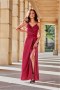 Sukienka damska Model Salma BOR SUK0462 Bordo - Roco Fashion