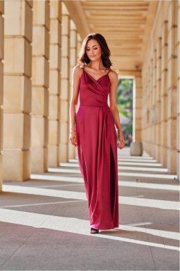 Sukienka damska Model Salma BOR SUK0462 Bordo - Roco Fashion