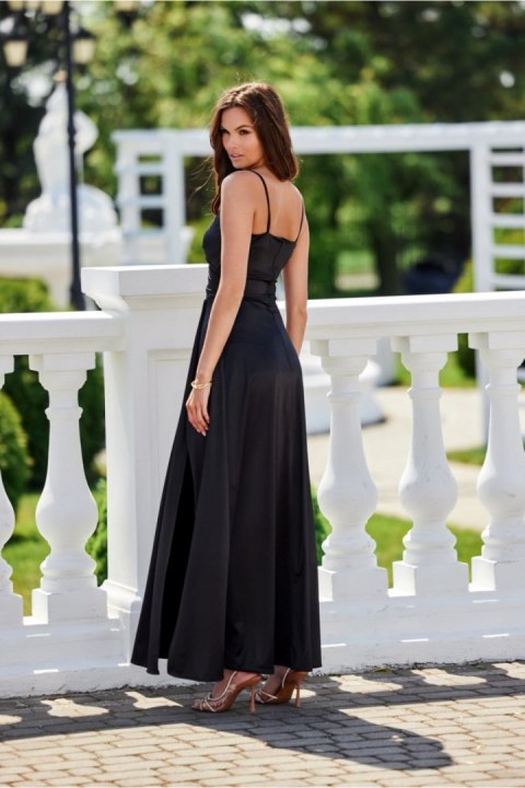 Sukienka damska Model Salma CZA SUK0462 Black - Roco Fashion Sukienka damska Model Salma CZA SUK0462 Black - Roco Fashion