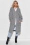 Sweter damski Kardigan Model S101 Grey Melange - Makadamia