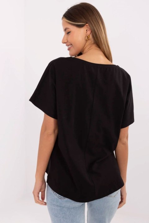 Bluzka T-shirt Damski Model CLM-TS-0023.94 Black - Factory Price Bluzka T-shirt Damski Model CLM-TS-0023.94 Black - Factory Price