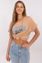 Bluzka T-shirt Damski Model CLM-TS-0023.94 Camel - Factory Price