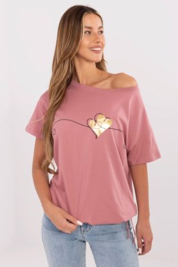 Bluzka T-shirt Damski Model CLM-TS-1017.03 Dark Pink - Factory Price