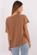 Bluzka T-shirt Damski Model CLM-TS-1017.03 Light Brown - Factory Price