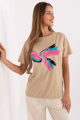 Bluzka T-shirt Damski Model CLM-TS-1019.79 Camel - Factory Price