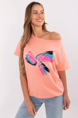 Bluzka T-shirt Damski Model CLM-TS-1019.79 Coral - Factory Price