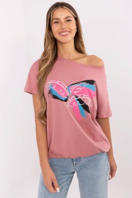 Bluzka T-shirt Damski Model CLM-TS-1019.79 Dark Pink - Factory Price
