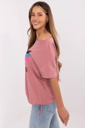 Bluzka T-shirt Damski Model CLM-TS-1019.79 Dark Pink - Factory Price