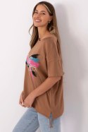 Bluzka T-shirt Damski Model CLM-TS-1019.79 Light Brown - Factory Price