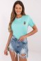 Bluzka T-shirt Damski Model CLM-TS-1663.96 Mint - Factory Price