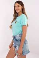 Bluzka T-shirt Damski Model CLM-TS-1663.96 Mint - Factory Price