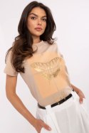 Bluzka T-shirt Damski Model CLM-TS-1704.85 Camel - Factory Price