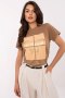 Bluzka T-shirt Damski Model CLM-TS-1704.85 Light Brown - Factory Price