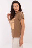Bluzka T-shirt Damski Model CLM-TS-1704.85 Light Brown - Factory Price