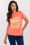 Bluzka T-shirt Damski Model CLM-TS-1704.85 Orange - Factory Price