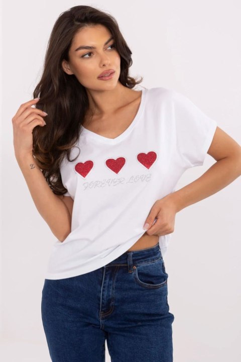 Bluzka T-shirt Damski Model CLM-TS-1708.83 White - Factory Price Bluzka T-shirt Damski Model CLM-TS-1708.83 White - Factory Price