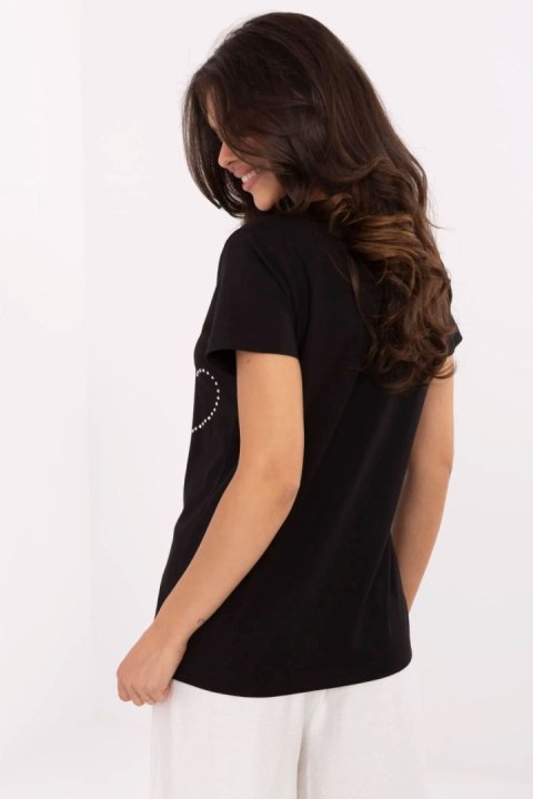 Bluzka T-shirt Damski Model CLM-TS-1726.87 Black - Factory Price Bluzka T-shirt Damski Model CLM-TS-1726.87 Black - Factory Price