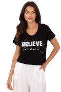 Bluzka T-shirt Damski Model CLM-TS-1726.87 Black - Factory Price