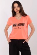 Bluzka T-shirt Damski Model CLM-TS-1726.87 Coral - Factory Price