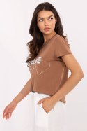 Bluzka T-shirt Damski Model CLM-TS-1726.87 Light Brown - Factory Price