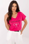 Bluzka T-shirt Damski Model CLM-TS-1727.90 Fuksja - Factory Price