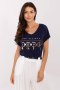 Bluzka T-shirt Damski Model CLM-TS-1729.86 Navy - Factory Price
