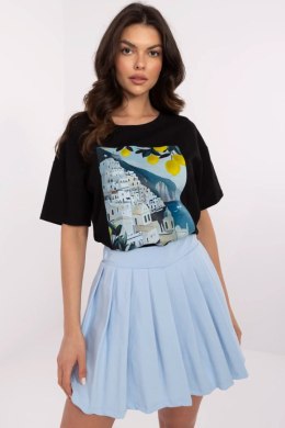 Bluzka damska T-shirt Model MI-TS-M3221-1.20P Black - Italy Moda