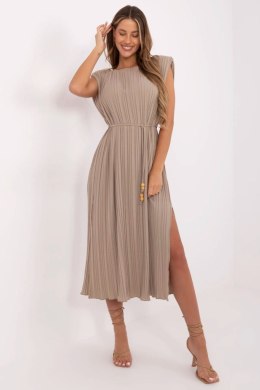 Sukienka damska Model DHJ-SK-19830.00 Dark Beige - Italy Moda
