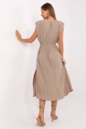 Sukienka damska Model DHJ-SK-19830.00 Dark Beige - Italy Moda